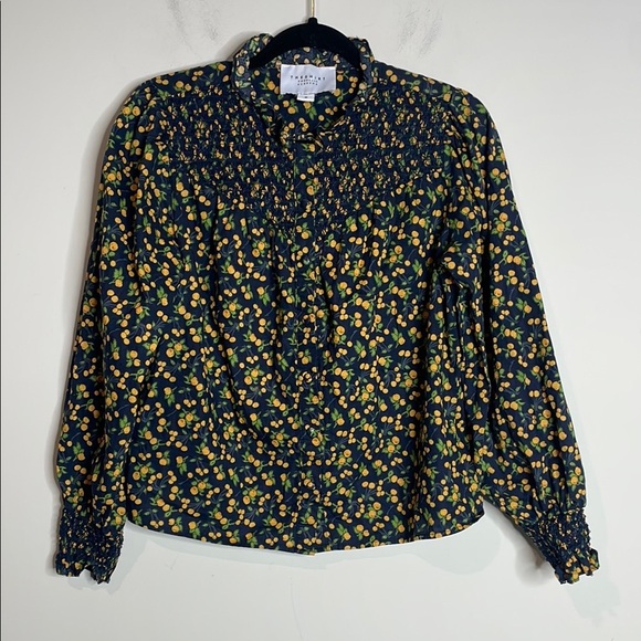 The Shirt by Rochelle Behrens | Women’s Fruit Print Peasants Style Top Size M - Picture 1 of 6